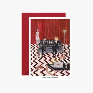 Carte postale, Twin peaks, Laura Palmer, David Lynch, fan art, carte, Postkarte, halloween, illustration, carte noël, magie, film