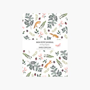 Caderno Fox A6, caderno, bloco de notas, caderno pequeno, caderno com linhas, caderno com estampa Liberty, presente de aniversário, papelaria floral, volta às aulas