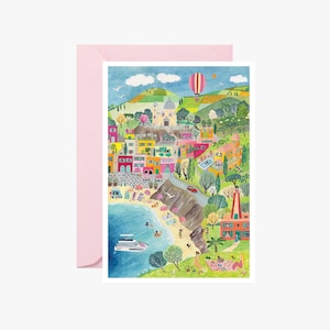 Carte postale, carte été, carte chat,  carte de vœux, carte à message, anniversaire, mot doux, carte illustrée