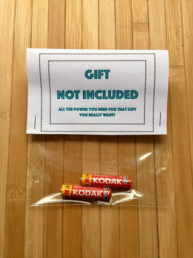 Gift Not Included Funny Adult Novelty PresentBirthday Etsy