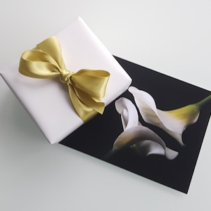 Lys calla - Lot de 6 - Cartes postales - Photographie d'art - 7 x 5 po. - Photographie botanique - Petit cadeau