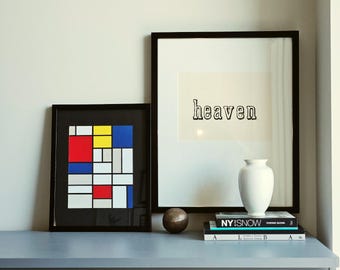 Mondrian Inspired Glitter Paper Collage: Modern Geometric Wall Art