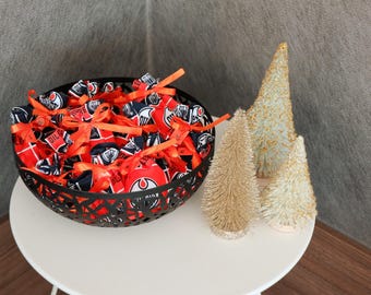 Edmonton Oilers Adventskalender mit Gameday Pennies: Handgemachter wiederverwendbarer Weihnachts-Countdown