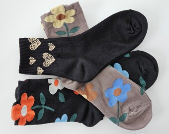 Colorful Fashion Socks - 3 Pairs - Novelty