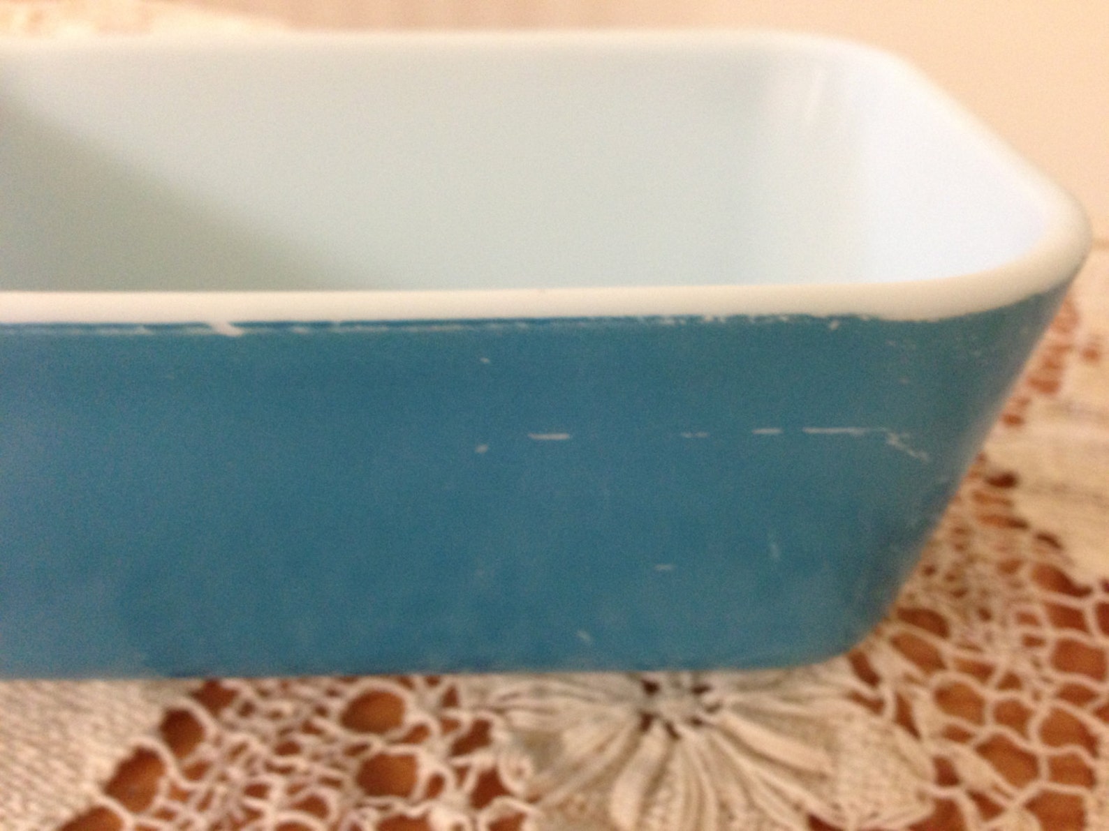 Pyrex Small Blue Loaf Pan 0502 Etsy