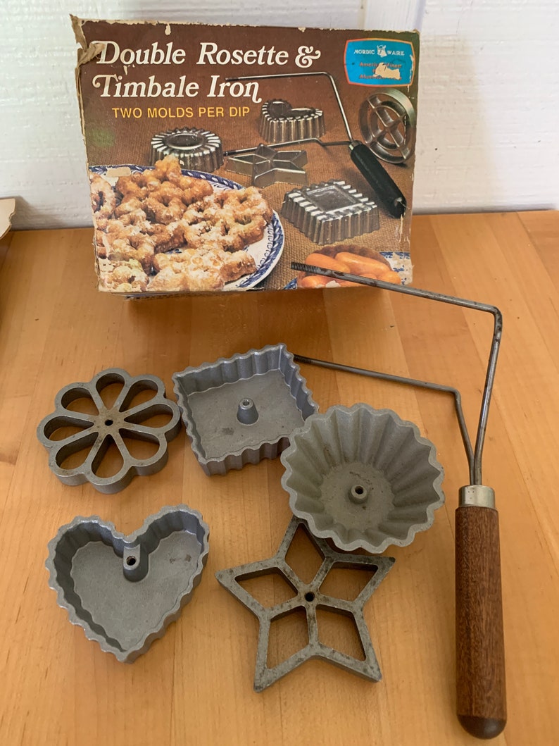 Double Rosette Iron & Timbale Iron with 5 Mold Designs by Etsy