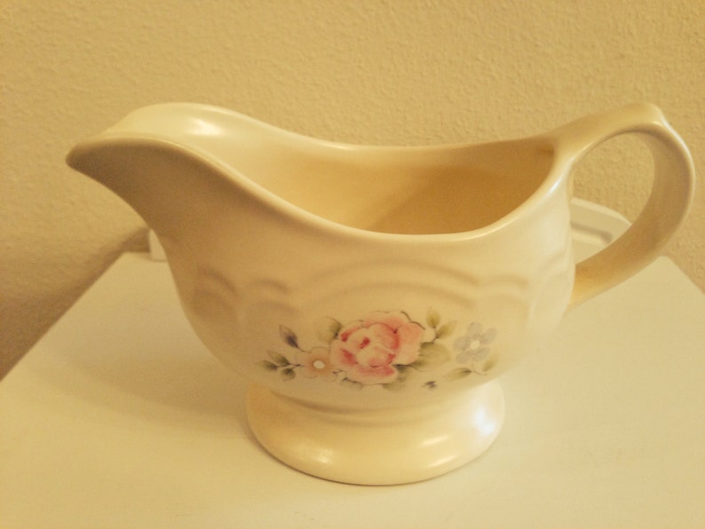 1980s Pfaltzgraff Tea Rose Pattern Gravy Boat Etsy