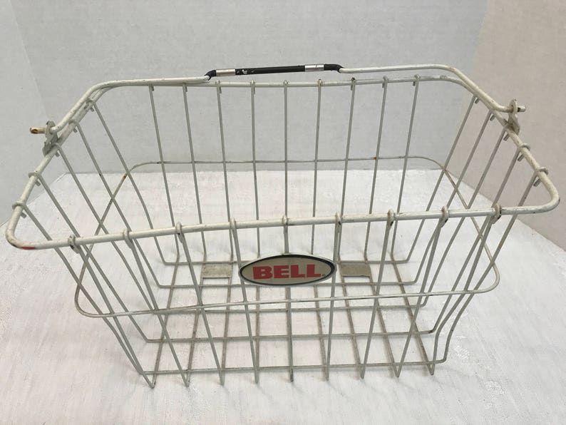 Vintage Bell Bicycle Wire Basket with Handle Etsy