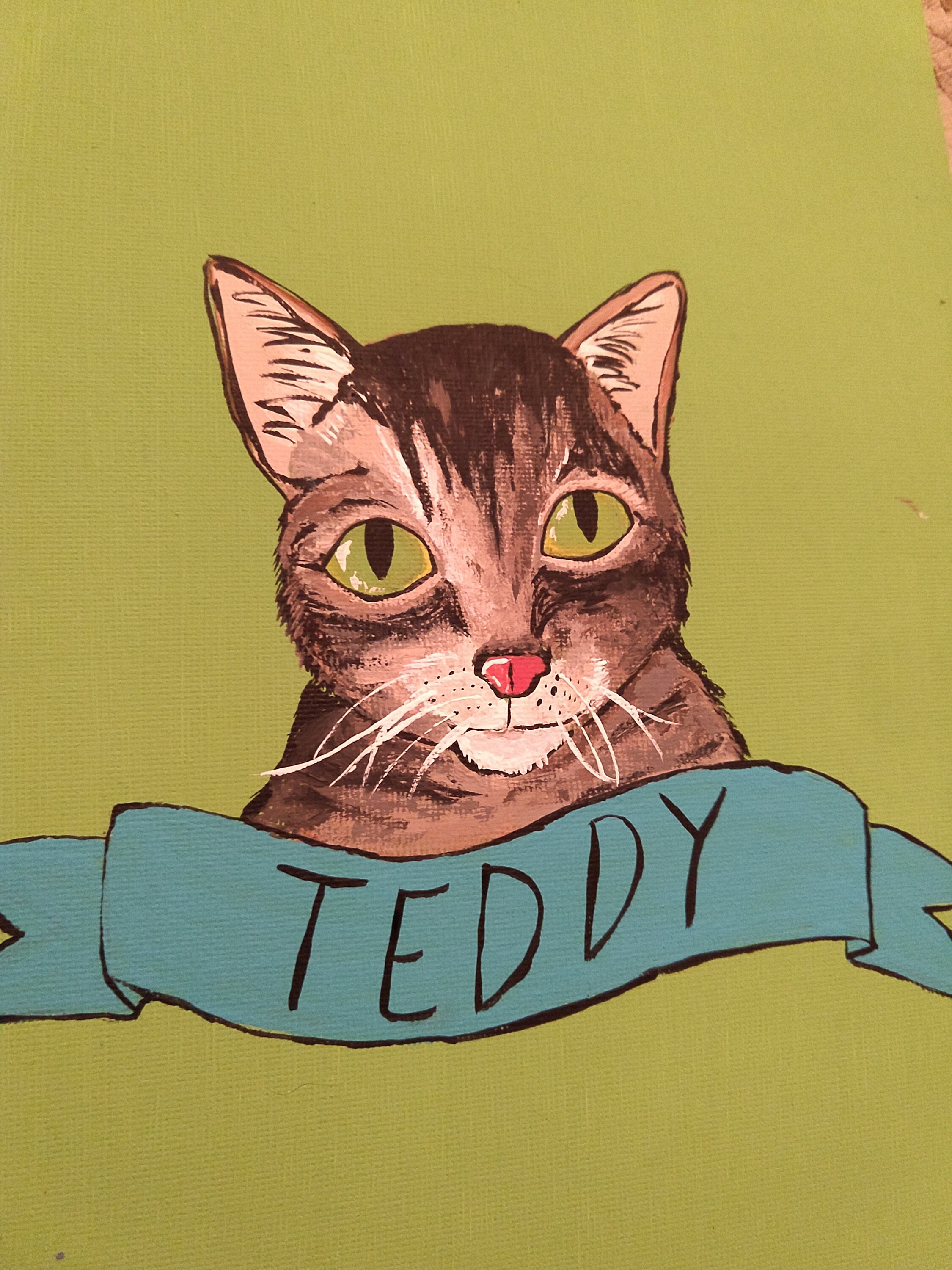 Custom Cat Portrait Etsy