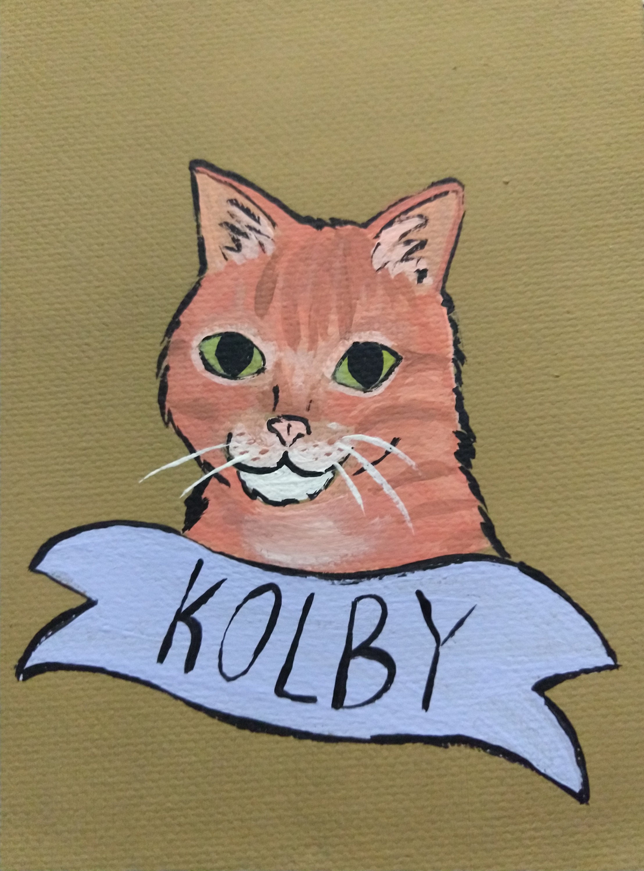 Custom Cat Portrait Etsy