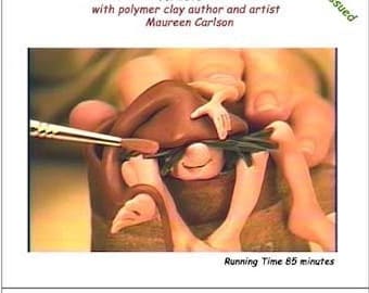 Online Video- Vol-1 - How-to-video to make Mug Dwellers and Wee Folk in Polymer Clay, by Maureen Carlson and Wee Folk Creations