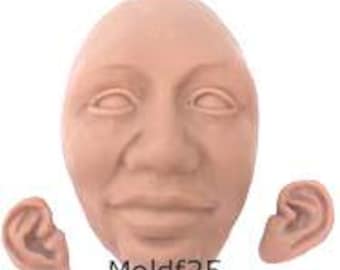 Moldf25- 2 inch (5 cm) Male Face Mold, Thinking