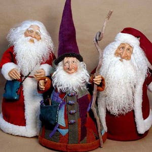 Santa Online Videos of Santa Playshop Class- Create a Santa along With Maureen Carlson.