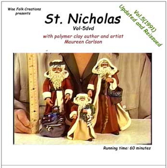 A Vol 5dvd How To Video To Make St Nicholas With Polymer Etsy