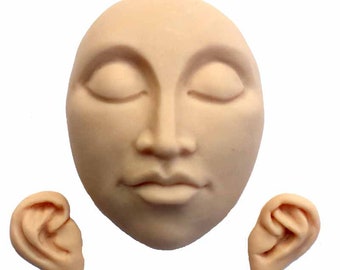 Moldf22- 2 1/4 inch (5.7 cm) Serenity Face Mold