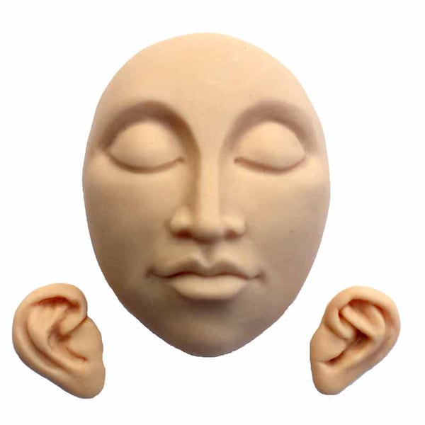 Moldf22- 2 1/4 inch (5.7 cm) Serenity Face Mold