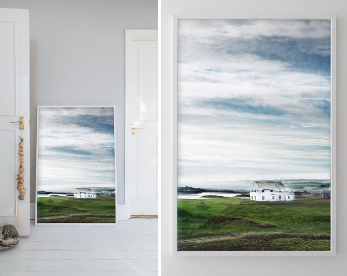 House in Borgarnes, Iceland, Glass Reflection