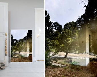 Photograph, California, Landscape, Reflection, Window, Door, Tree, Home decor, Wall art, Home, Minimal, Print, Photo, Art