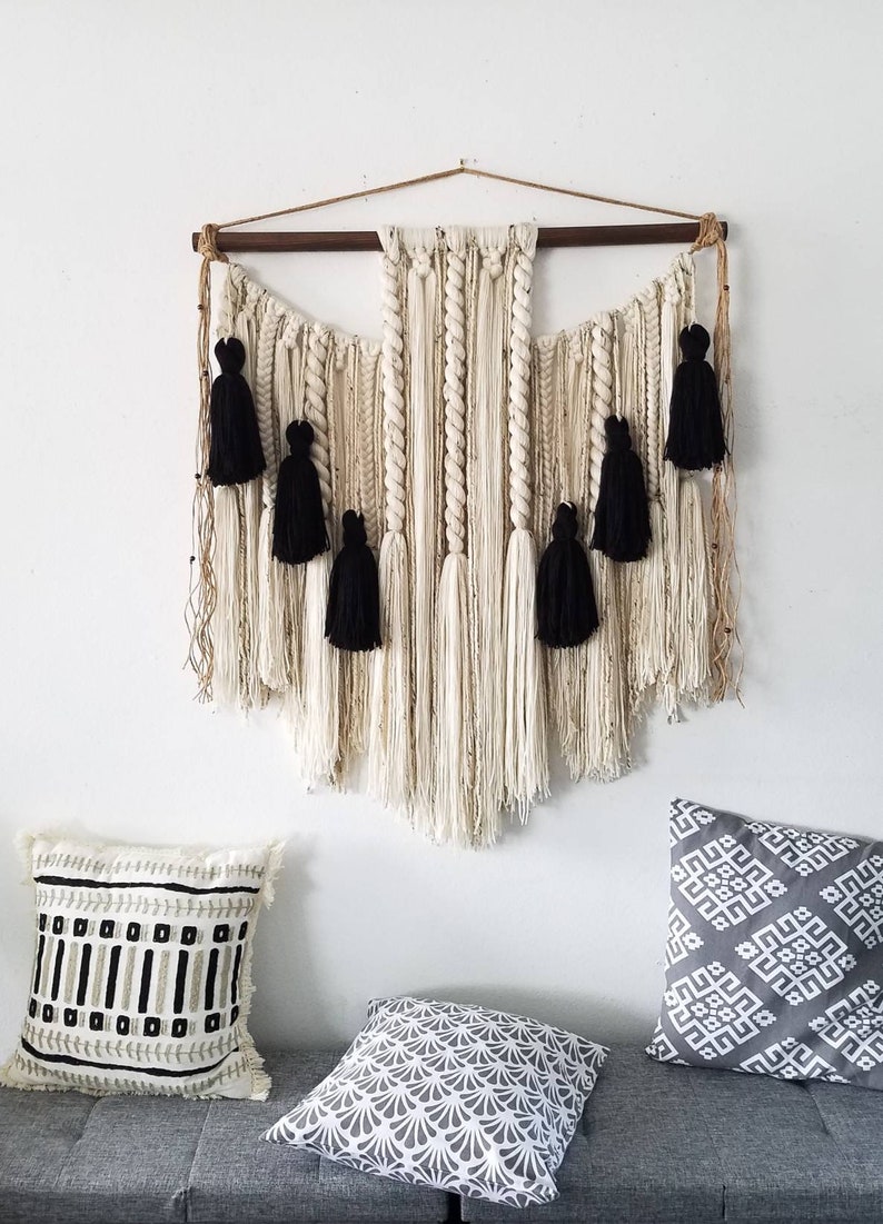 Large Macramé Wall Hanging/ Large Woven Wall Hanging /yarn Etsy