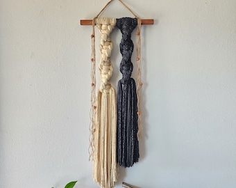 Macrame wall hanging/ rope art/textured wall art/woven wall hanging/fiber art wall hanging/neutral wall decor
