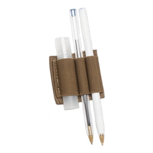 Detachable Elastic Pen-Marker Loops (small) | Hook Fastener Backing | Compatible with our Tactical Notebook Covers