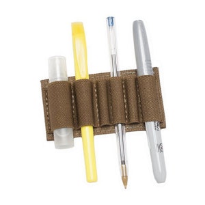 Detachable Elastic Pen-Marker Loops (Large) | Hook Fastener Backing | Compatible with our Tactical Notebook Covers