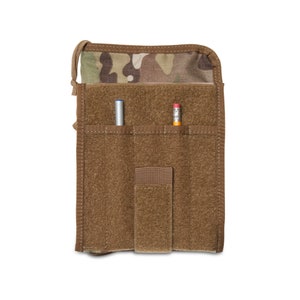 Commander&#39;s TAM Field Book Cover | With Removable Map Case & Vinyl Page Protector Booklet | Fits Army Green Book (NSN 7530-00-222-3521)