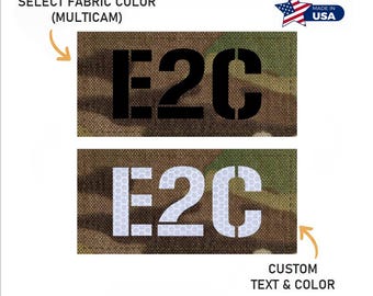 Custom Call Sign Patch | 2 x 3.5" Laser Cut Badge with Hook Fastener | Personalized Tactical Patch with Your Text | Call-Sign Badge