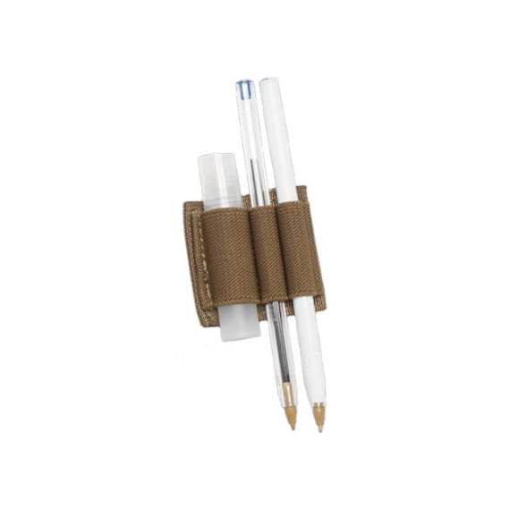Detachable Elastic Pen-Marker Loops (small) | Hook Fastener Backing | Compatible with our Tactical Notebook Covers