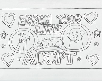 Enrich Your Life Adopt Coloring Page