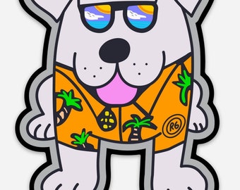 Oahu Dog Sticker