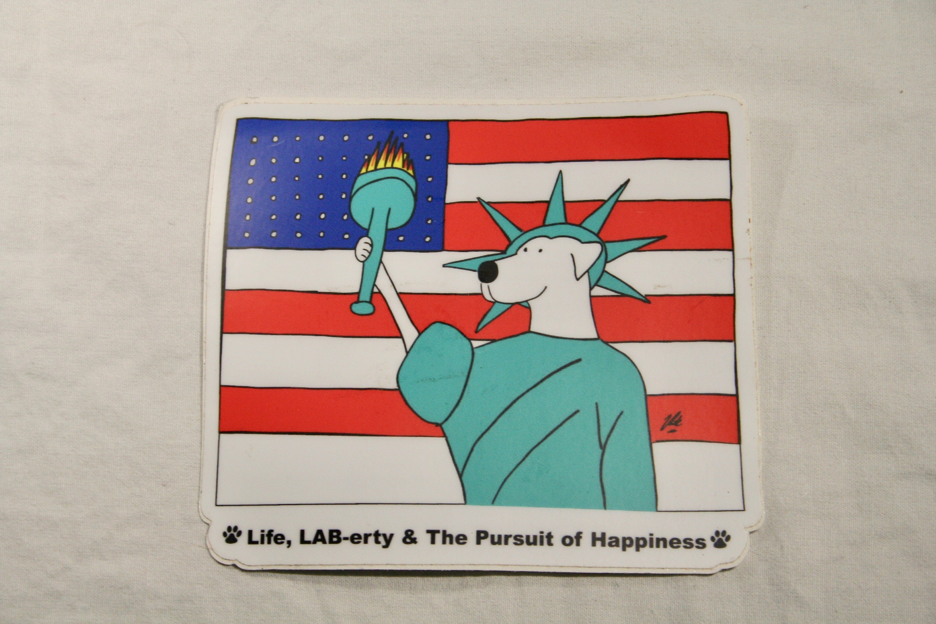 Life Laberty The Pursuit Of Happiness Sticker White Lab Etsy