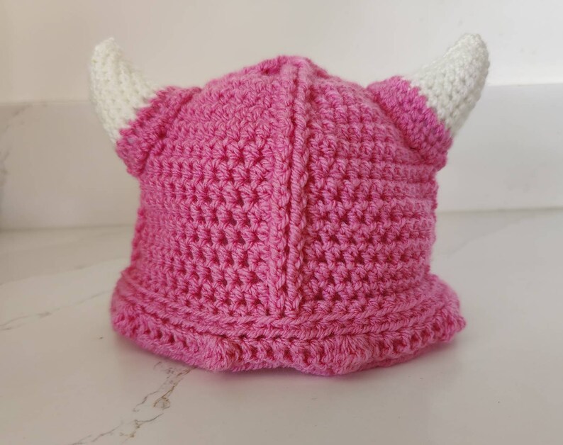 Crochet Viking Hat / Crochet Viking Helmet / Crochet Hat / Handmade / Baby Hat / Kids Crochet Hat / Adult Crochet Hat Fondant