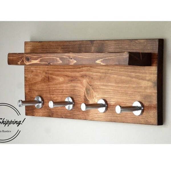 Coat Rack Shelf Etsy