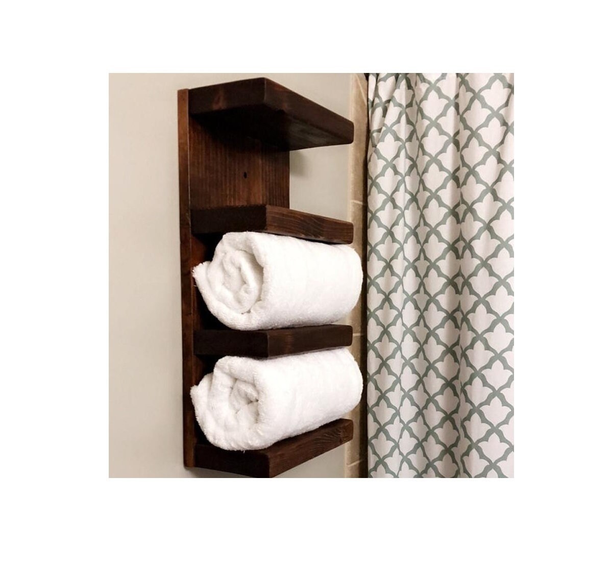 Towel Rack Wall Mounted Bathroom Towel Holder, Towel Storage for Rolle