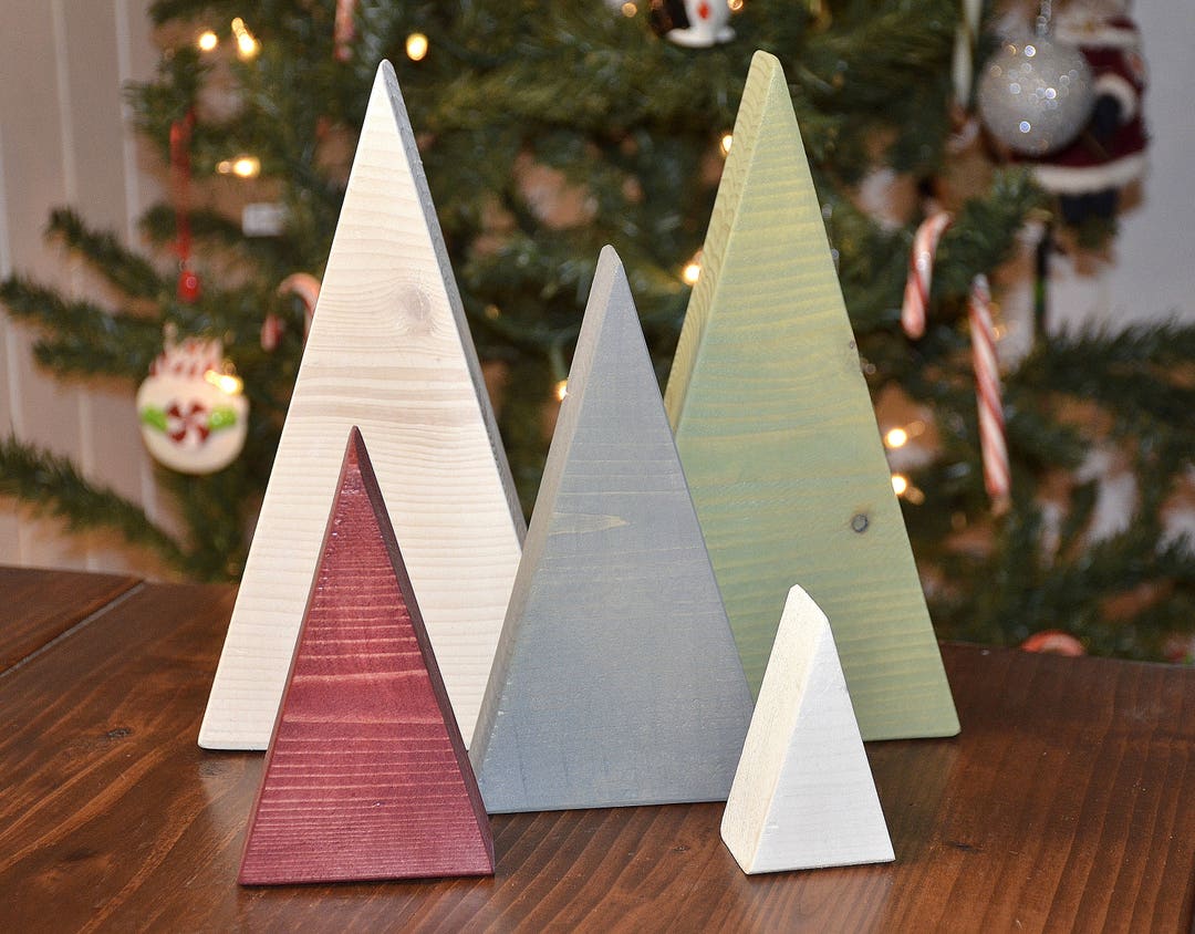 Christmas Tree Triangle Set, Holiday Decor, Home Decor, Christmas Decor