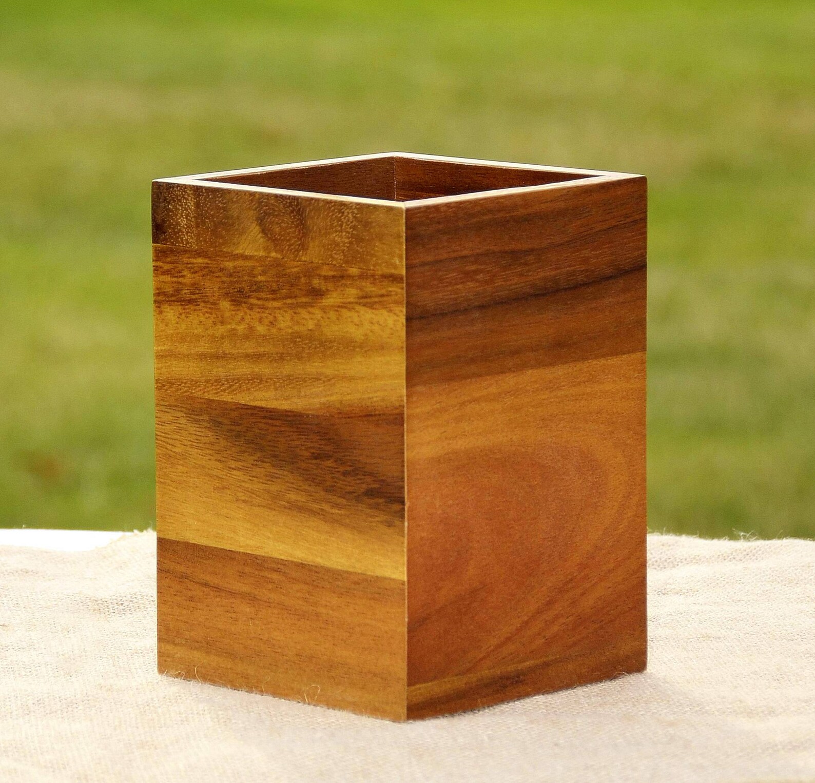 Wood Kitchen Utensil Holder Container Spoon Holder Wood Etsy