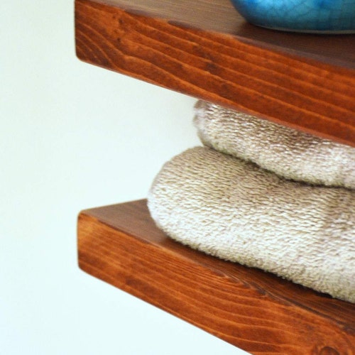 Wood Bathroom Entryway Shelf with Hooks Organizer | Multi Shelf Wall Decor | Towel TP Shelf Holder with Hooks shops | Dorm Apartment Gift