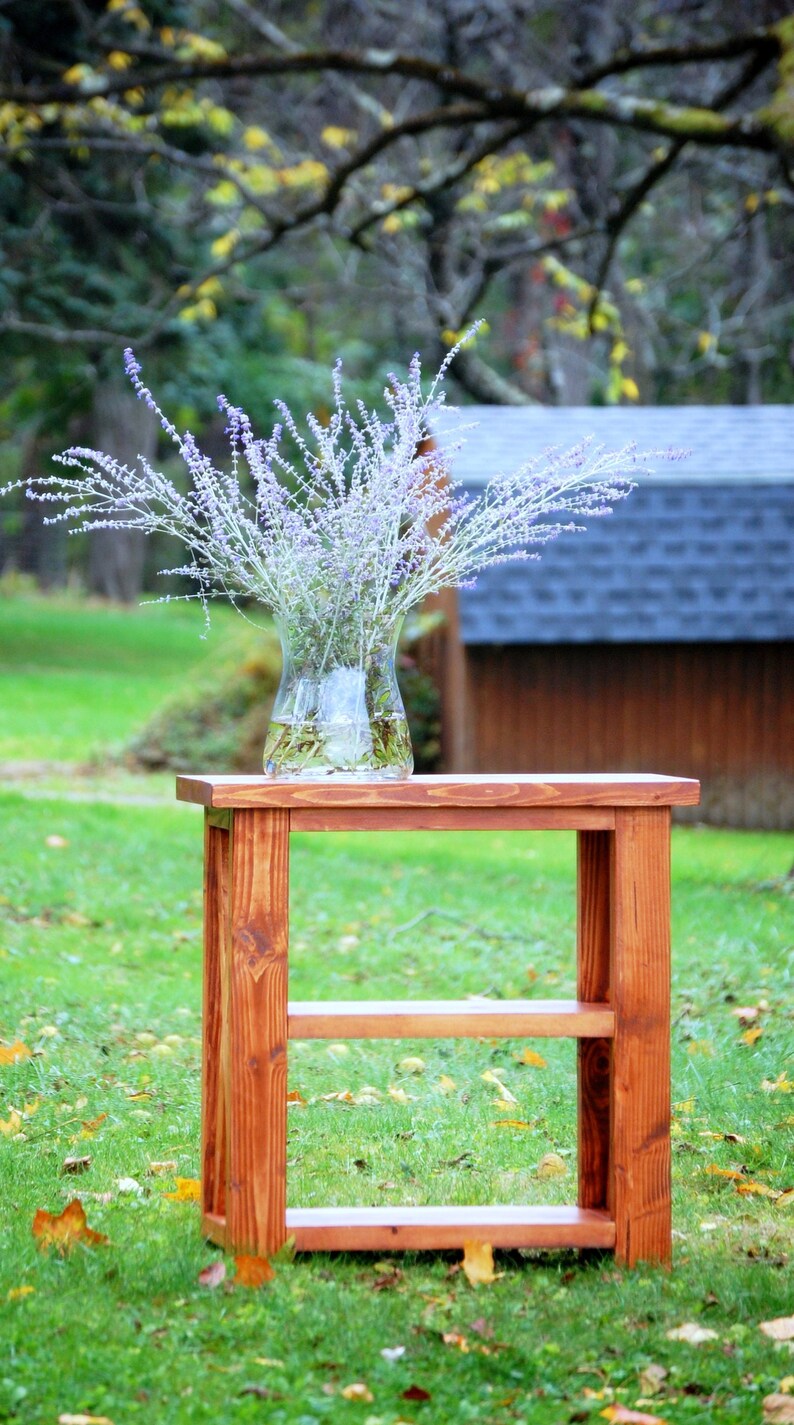 Entryway Table Wood Table Rustic X Mini Entry Console Small Etsy