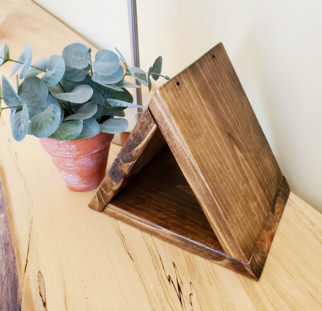 Wood Book Holder Wood Tree Triangle Wood Book Mark Unique Book Gift