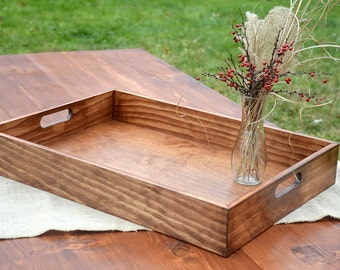 Untreated Wood Tray-unfinished Wood Tray-decoupage Wood Tray-pine