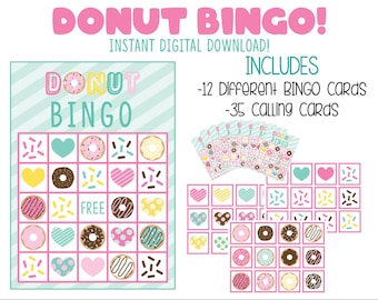 Donut BINGO! (Instant Digital Download)