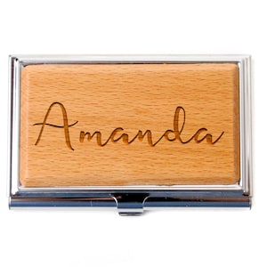 Personalized Business Card Holder Corporate Gift Idea Personalized ...