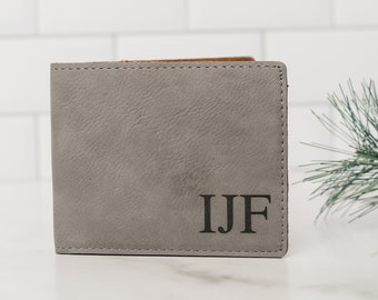 Personalized Wallet, Mens Wallet, engraved wallet, gifts for him, Custom bifold wallet, mens gift