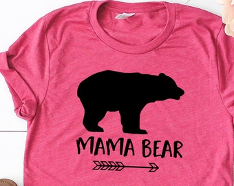 Mama Bear Shirt - Arrow Graphic Tee Gift for Mom