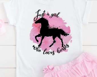 Horse Tshirt for girls, gifts for girls, toddler Youth Kids Tees, horse gifts,