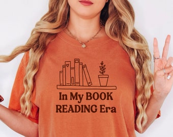 reading shirt, In My Book Reading Era Comfort Colors Shirt, reading tshirt, book lover shirt, comfort colors tshirt, bookish gift for her