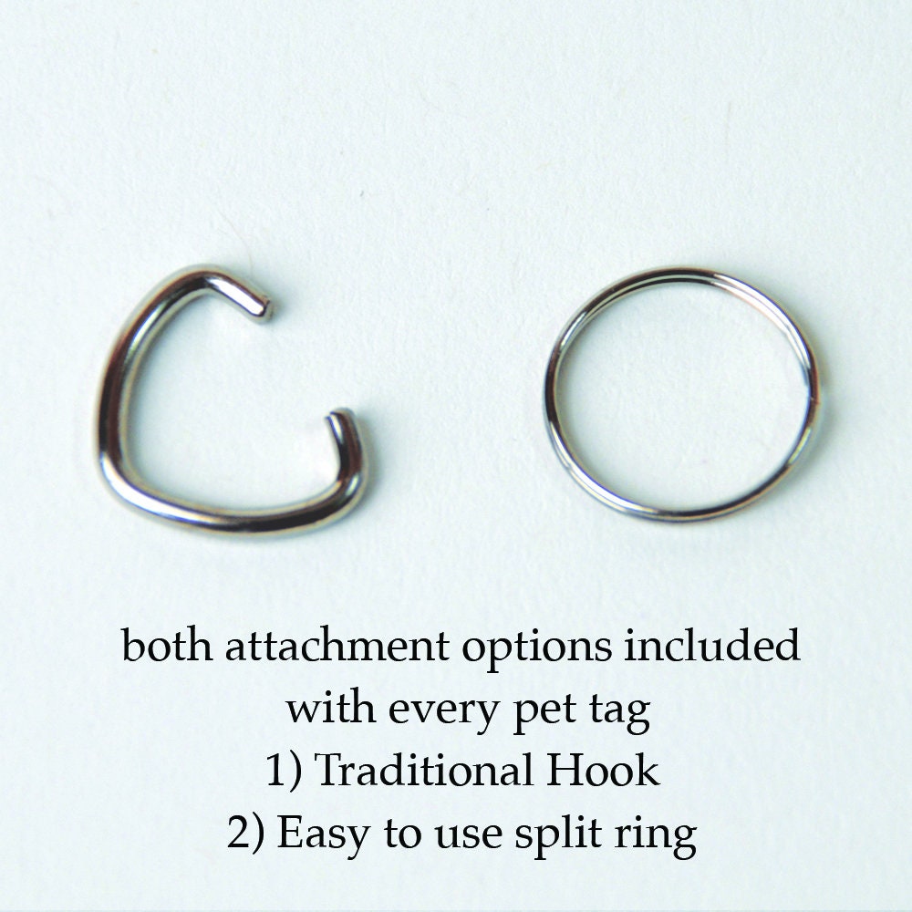 Personalized Cat ID Tag Personalized Cat Name Tag Custom Etsy