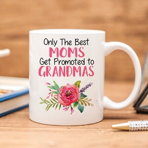 Announcement Mug for Grandma, Pregnancy Announcement Gift, Promoted to Grandma Coffee Mug, Custom Grandparent Gift for New Grandma