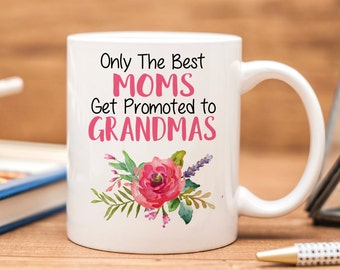 grandma mug -  Grandparent Pregnancy Announcement - promoted to grandma coffee mug - new grandma gift
